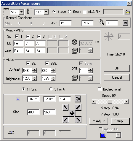 Acquisition Parameters